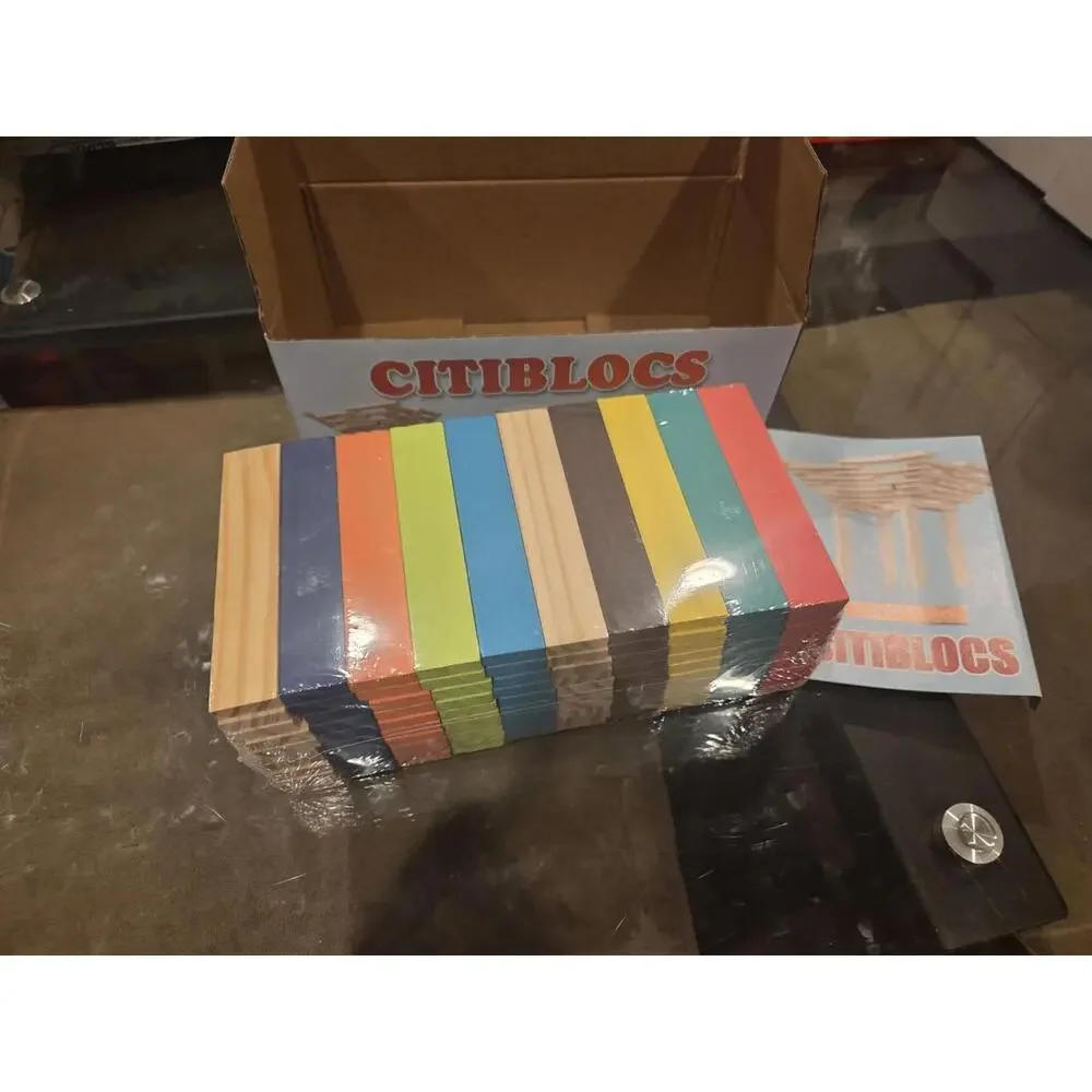 2x order (reserved)  - Citiblocs Wooden Building Blocks Set - 100 Pieces